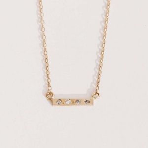 Jane Pope Mini Bar Necklace